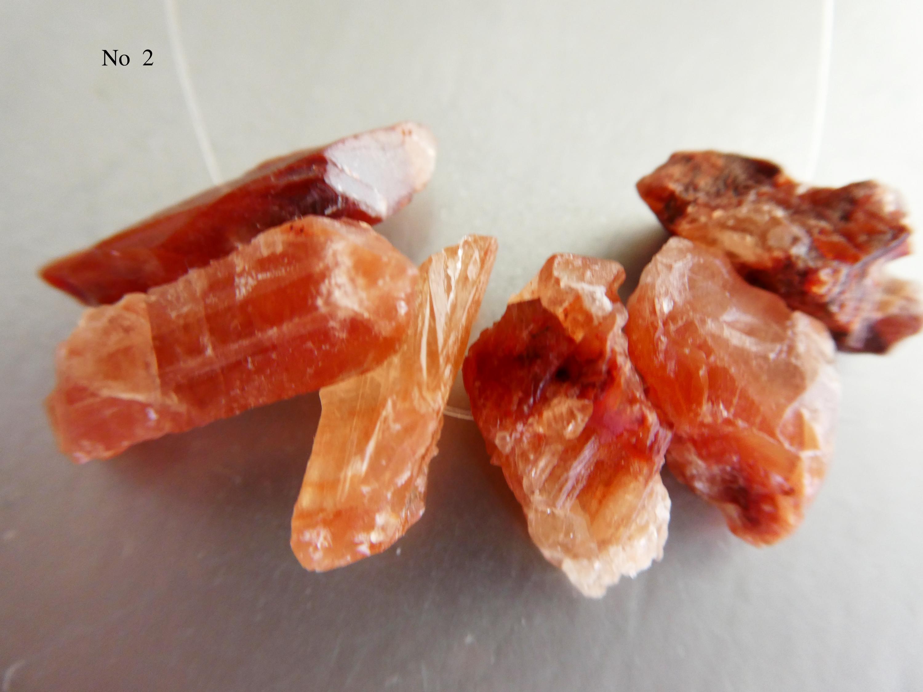Raw Red Calcite Crystals 10-15mm Beads- 6 Pcs Gemstone -pendant Jewelry Making-craft Beads-