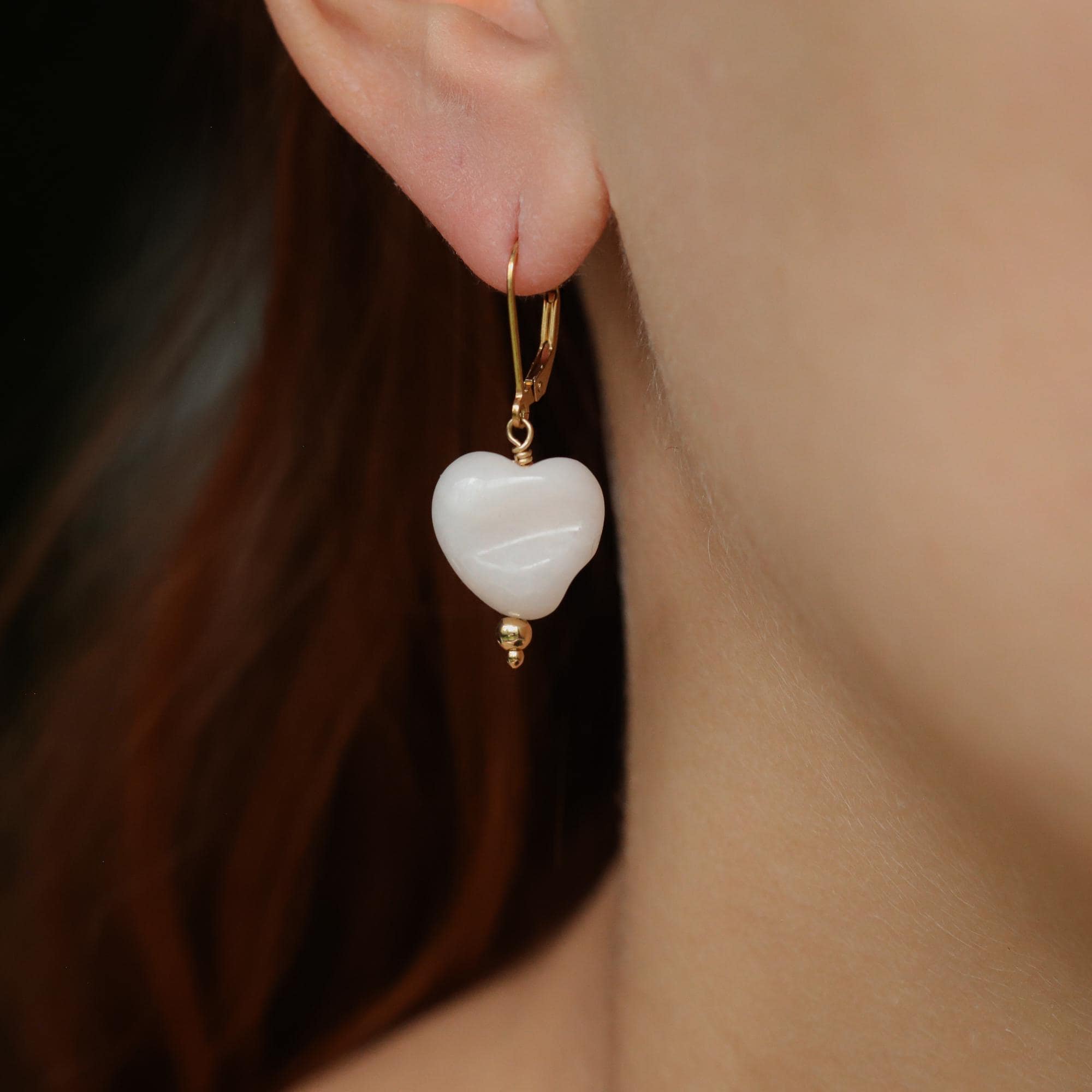 Mangano Calcite Heart Earrings – Pink Gemstone Earrings, Gold Filled Leverback, Dainty Drop Earrings Mangano Calcite Heart Earrings – Pink Gemstone Earrings, Gold Filled Leverback, Dainty Drop Earrings