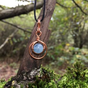 Lemurian Aquatine Calcite Necklace, Jewellery Gifts, Necklaces Lemurian Aquatine Calcite Necklace, Jewellery Gifts, Necklaces