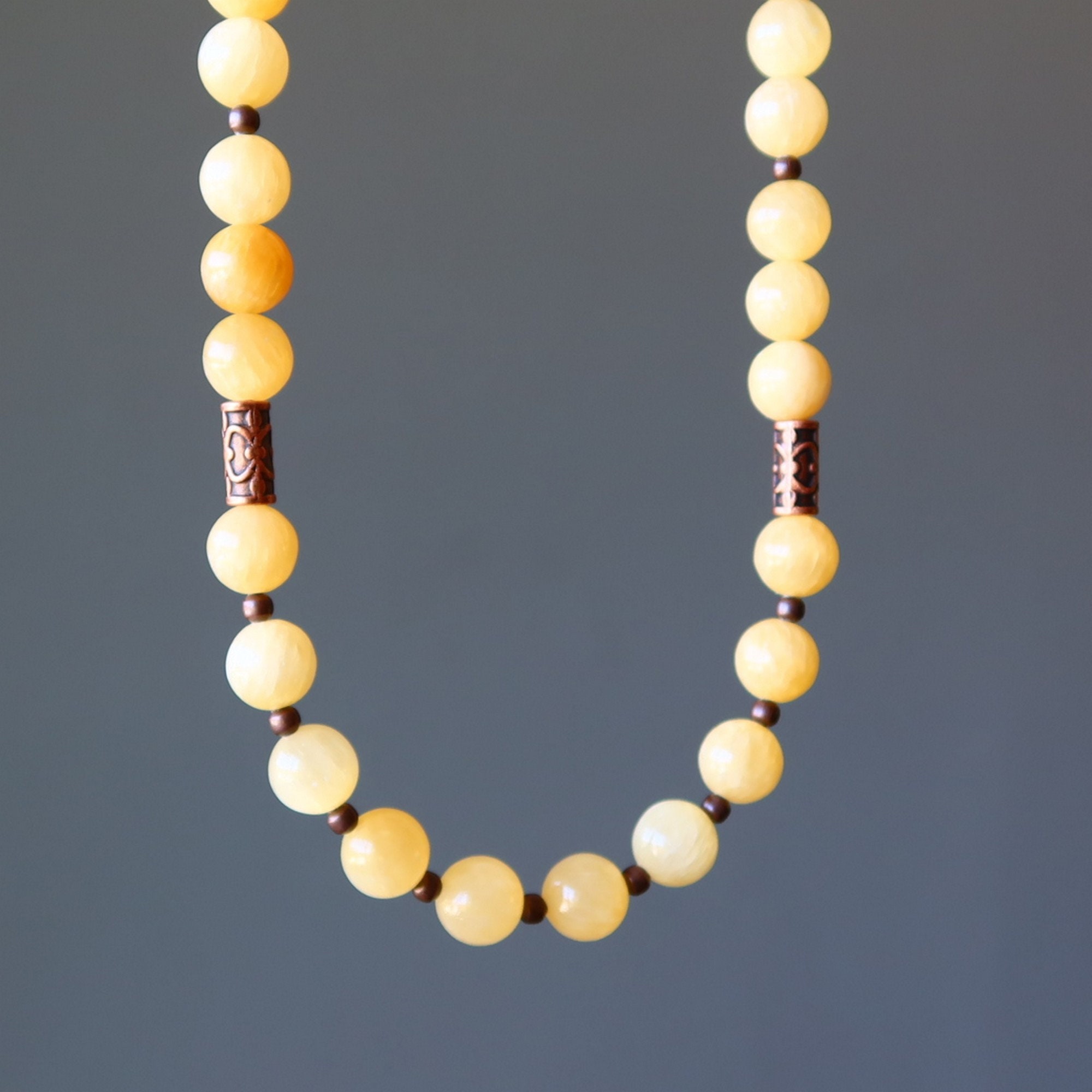 Yellow Calcite Necklace Bright Confident Me Healing Stones