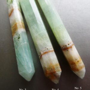 Green brown calcite point 51-65mm bead- 1 large stick spike crystal-jewelry making -craft beads Green brown calcite point 51-65mm bead- 1 large stick spike crystal-jewelry making -craft beads