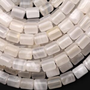 Natural White Calcite Smooth Cylinder Tube Beads 8x10mm 15.5" Strand Natural White Calcite Smooth Cylinder Tube Beads 8x10mm 15.5" Strand