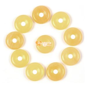 20mm Calcite donut focal pendant bead jewelry making