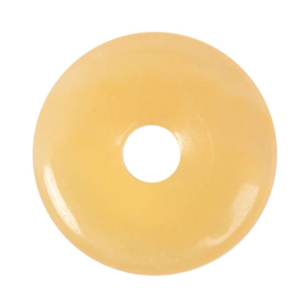 G0128.67   30mm Calcite  Donut Gemstone Pendant Focal Bead