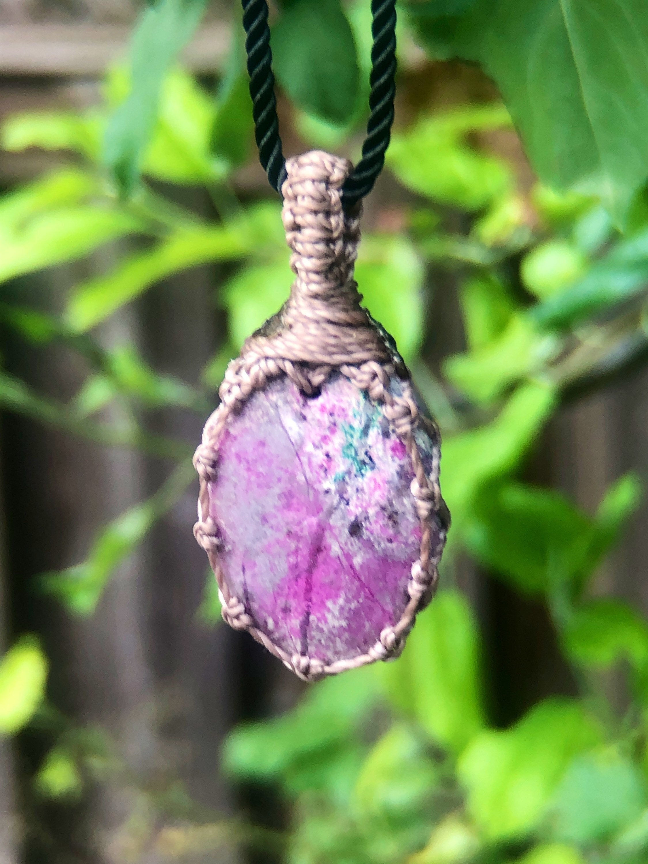 Pink Cobalt Calcite Pendant, Pink Cobaltoan Calcite, Pink Necklace, Macrame Gemstone Necklace, Macrame Stone Necklace, Surfer Necklace Men Pink Cobalt Calcite Pendant, Pink Cobaltoan Calcite, Pink Necklace, Macrame Gemstone Necklace, Macrame Stone Necklace, Surfer Necklace Men