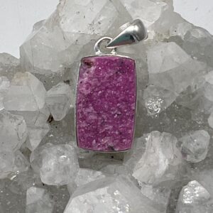 Pink Cobalto Calcite Crystal Pendant