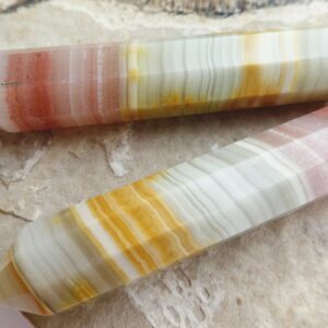 Rainbow Calcite 59mm Point Bead -1 Large Pink Brown Green Spike-pendant Jewelry Making-craft Beads