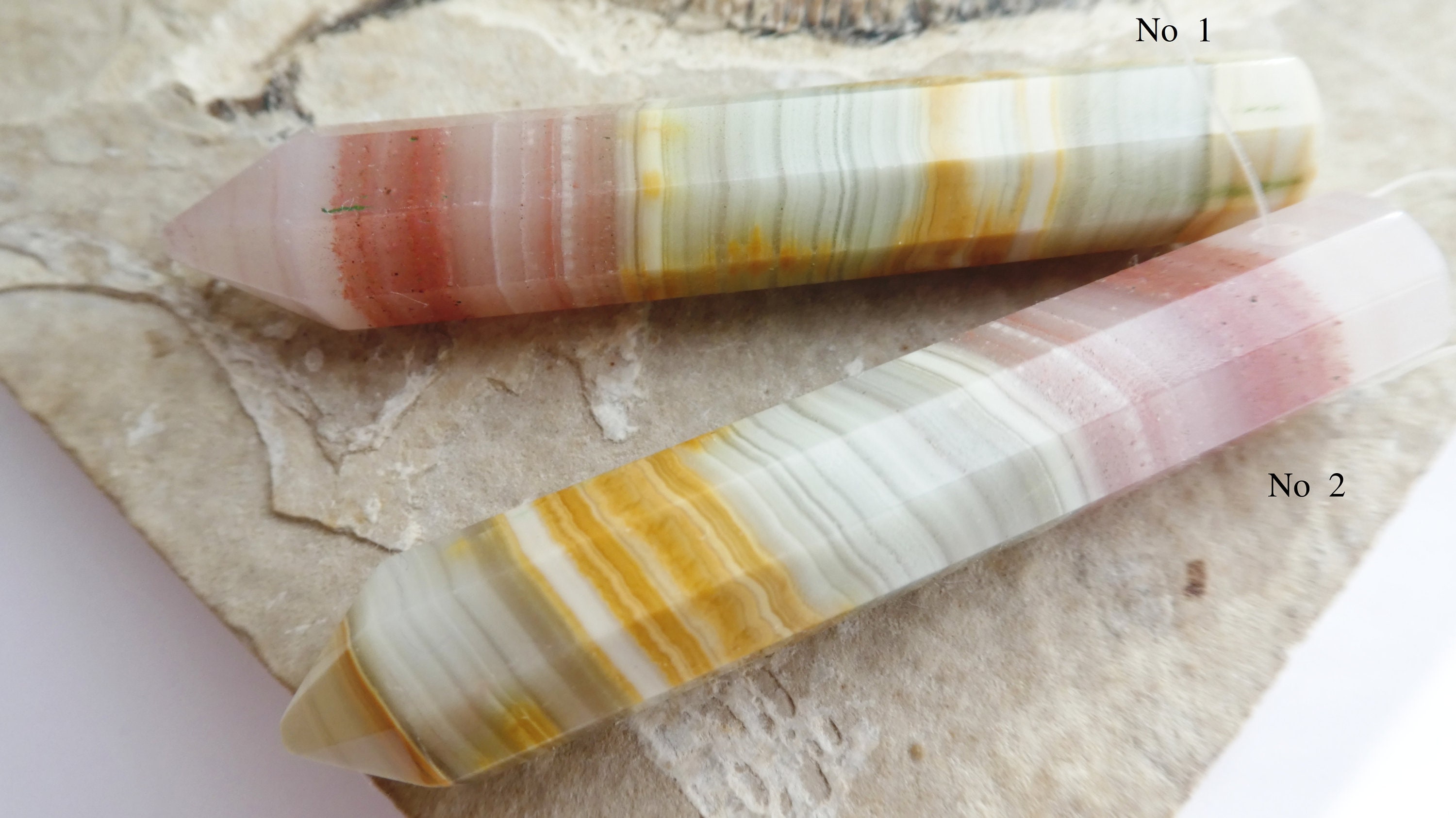 Rainbow Calcite 59mm Point Bead -1 Large Pink Brown Green Spike-pendant Jewelry Making-craft Beads