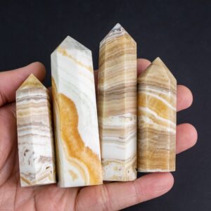 Banded Calcite Towers Crystal Obelisk Natural Crystals Tower Point wand healing crystal Towers Banded Calcite Towers Crystal Obelisk Natural Crystals Tower Point wand healing crystal Towers
