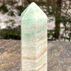 Caribbean Calcite 5" Tower Point Calm Spiritual Healing 31074ET Caribbean Calcite 5" Tower Point Calm Spiritual Healing 31074ET