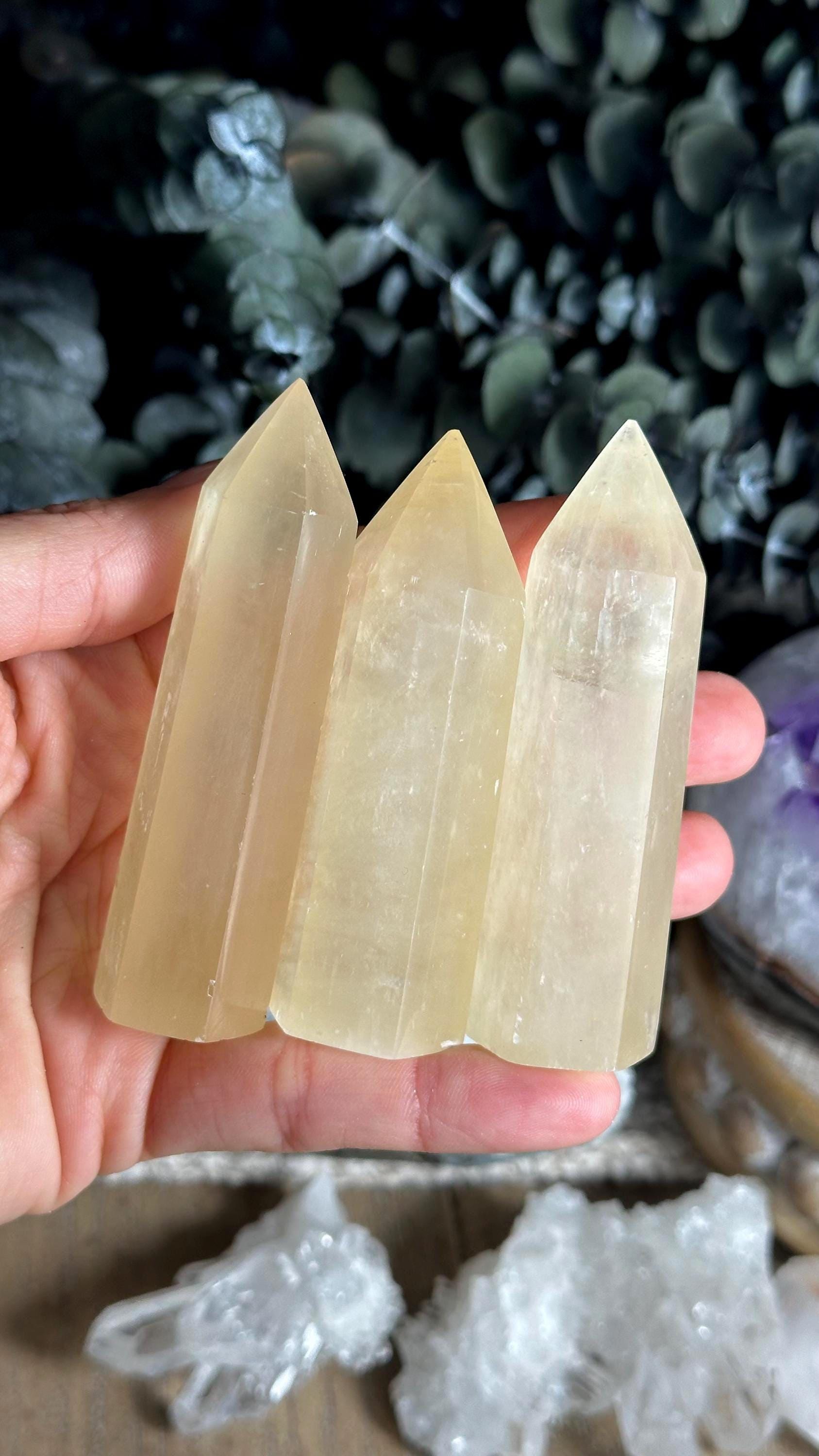 Honey Calcite Tower