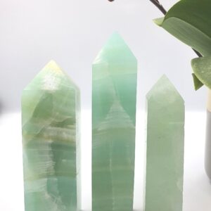 Large Caribbean Calcite Tower – Calm, Serenity & Dreamy Ocean Energy Crystal Point