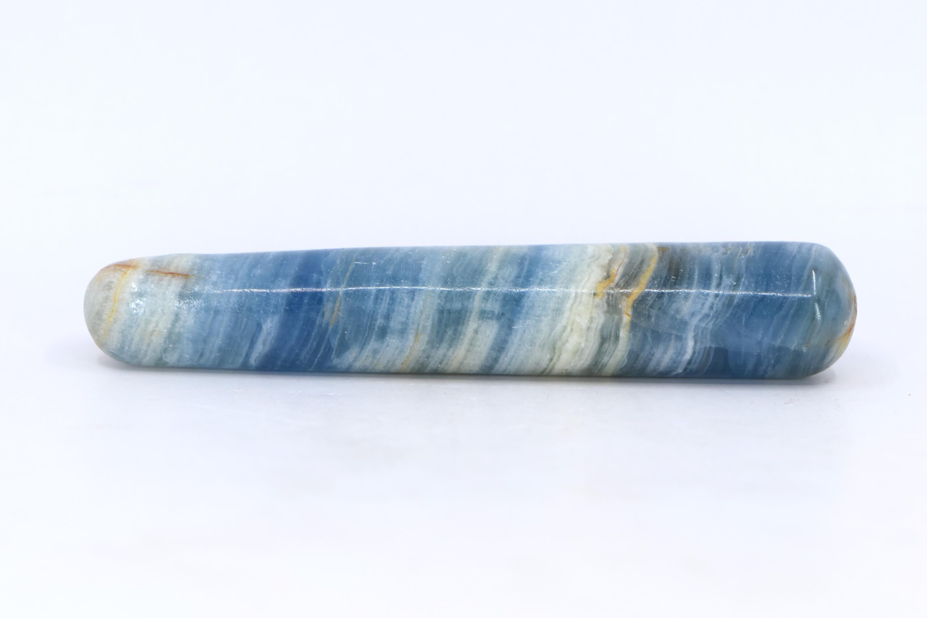 Lemurian Aquatine Calcite Wand