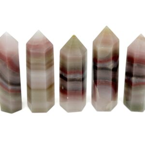 Pink Banded Calcite Obelisk Tower Stone - Gemstone Tower - Meditation Gemstone - Crystal Gifts - Home Crystal Decor - TW1155 Pink Banded Calcite Obelisk Tower Stone - Gemstone Tower - Meditation Gemstone - Crystal Gifts - Home Crystal Decor - TW1155