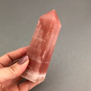 Pink Rose Calcite Crystal Point For Heart Chakra Work, Crystal Collection, Crystal Grids, Energy Practitioners, Positivity, Inner Peace Pink Rose Calcite Crystal Point For Heart Chakra Work, Crystal Collection, Crystal Grids, Energy Practitioners, Positivity, Inner Peace