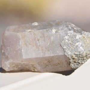 Quartz Point With Druzy Calcite Coating Quartz Point With Druzy Calcite Coating
