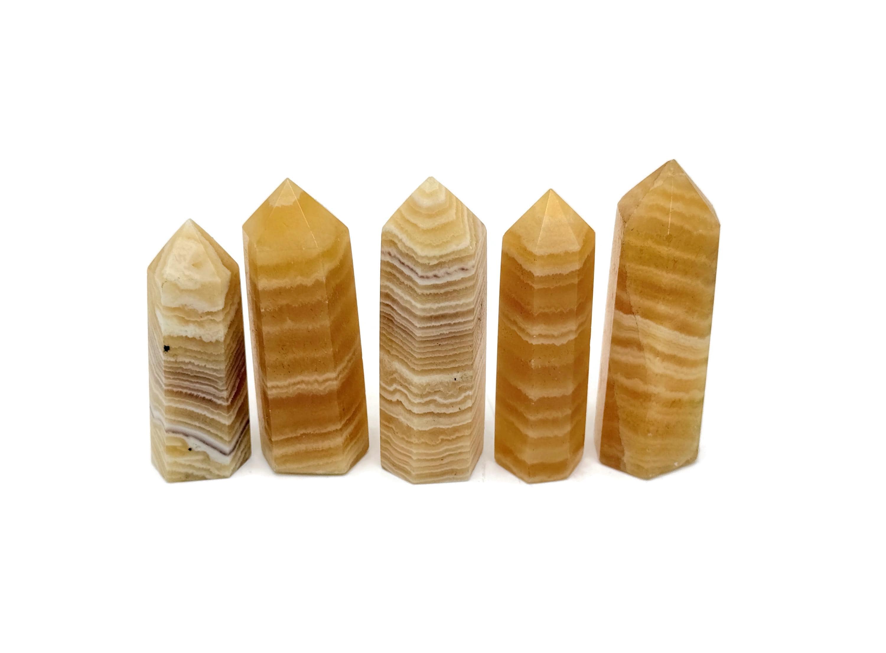 Yellow Calcite Obelisk Tower Stone - Gemstone Tower - Meditation Gemstone - Crystal Gifts - Home Crystal Decor - Tw1134