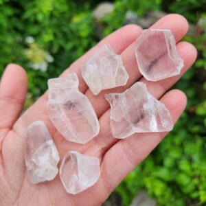 Clear Calcite Crystal Specimen: Raw Terminated Mexican Stones