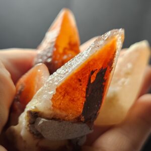 Dogtooth Red Calcite Specimen: Moroccan Crystal Cluster