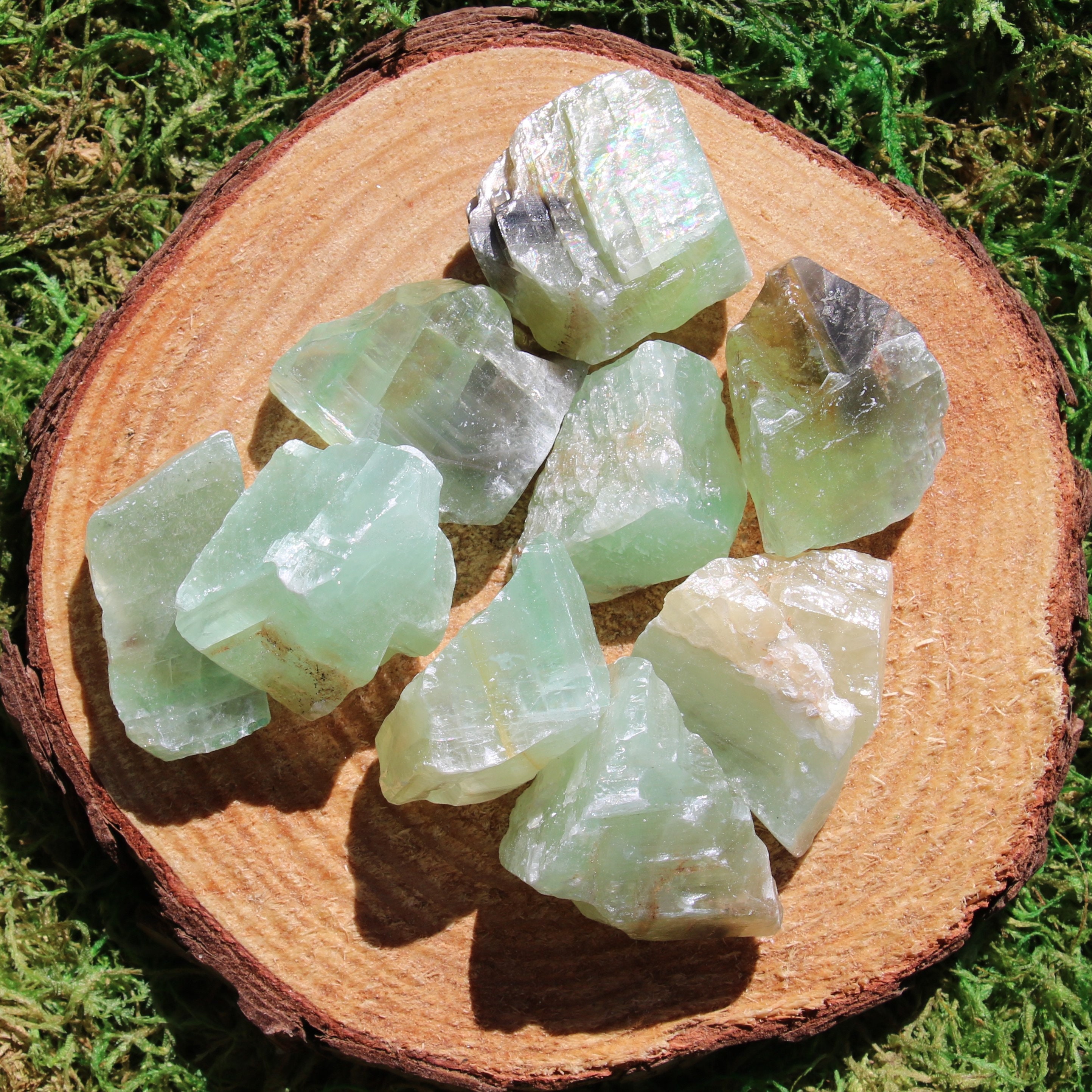 Calcite Green Raw Medium Piece Calcite Green Raw Medium Piece