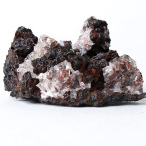 Red Calcite Goethite Iron Specimen from Mexico