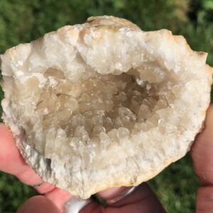 Sparkly Dogtooth Calcite Geode From Morocco #7