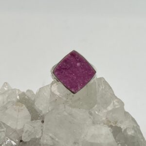 Pink Cobalto Calcite Crystal Ring, Size 7 1/2 Pink Cobalto Calcite Crystal Ring, Size 7 1/2