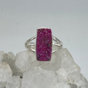 Pink Cobalto Calcite Crystal Ring, Size 10 1/2 Pink Cobalto Calcite Crystal Ring, Size 10 1/2