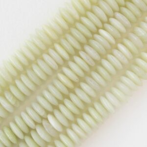 12mm Gemstone Rondelle Beads - Green Calcite - 20 pieces