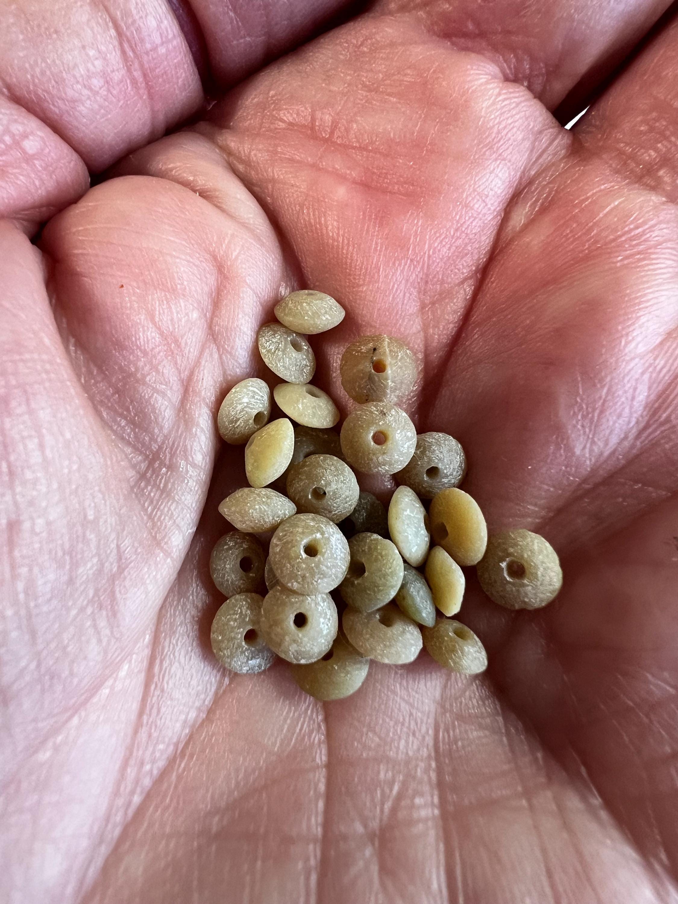30, 5 Mm Calcite Tumbled  Honey Color Rondelle  Bead