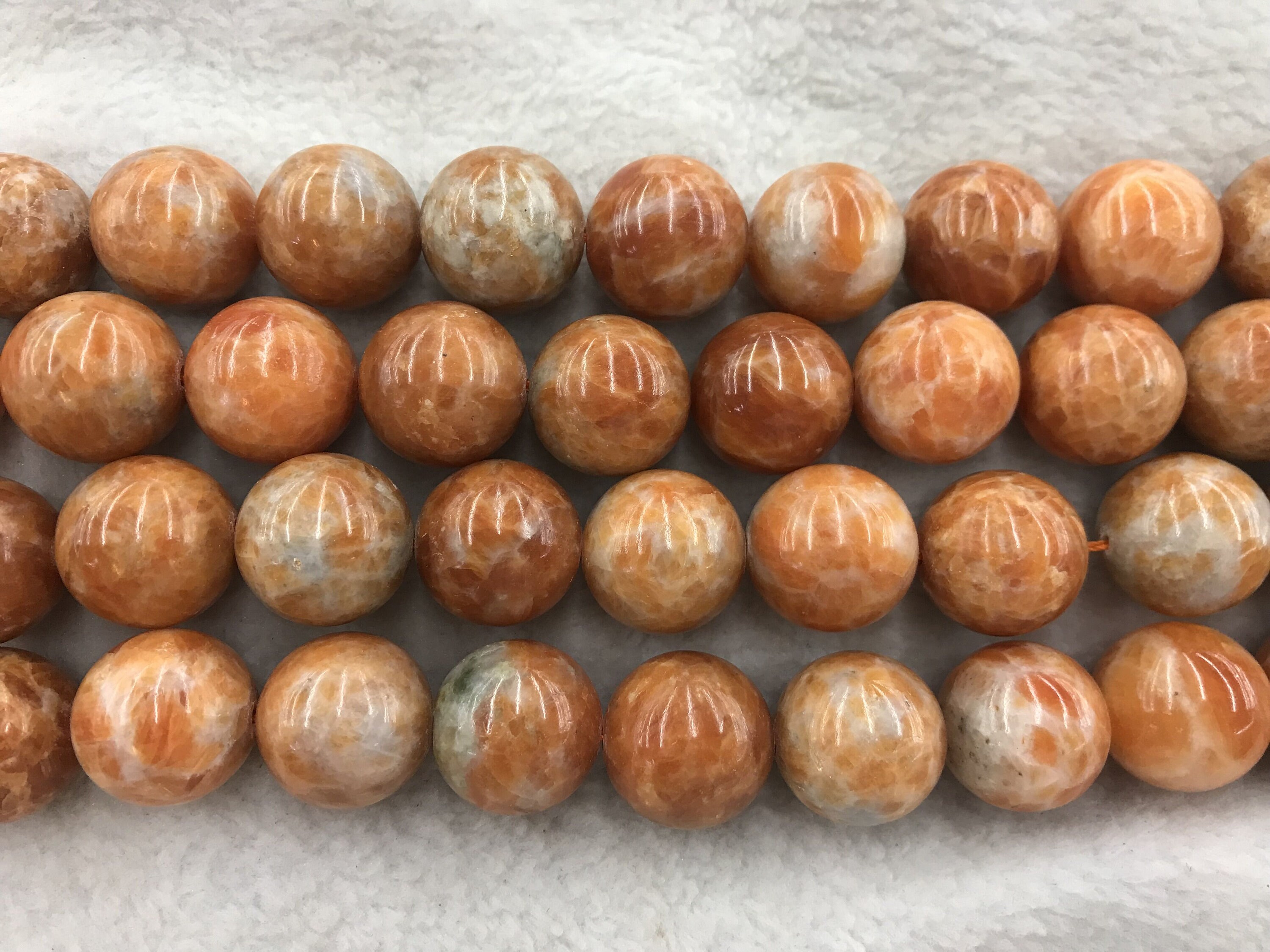 20mm Round Genuine Calcite Beads 15 Inch