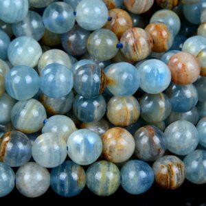 Natural Argentina Lemurian Aquatine Calcite, Aa Round 2mm 3mm 4mm 5mm 6mm 7mm 8mm 9mm 10mm 11mm 12mm 13mm 14mm 15mm 16mm (d51 D52 D53)