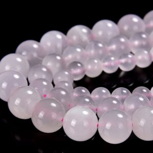 Natural Rare Pink Mangano Calcite Uv Reactive Gemstone Grade Aaa Round 6mm 8mm 10mm Loose Beads (d529)