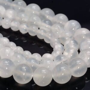 White Calcite Gemstone Grade Aaa Round 6mm 8mm 10mm Loose Beads 15.5 Inch Full Strand Bulk Lot 1,2,6,12 And 50 (a255)