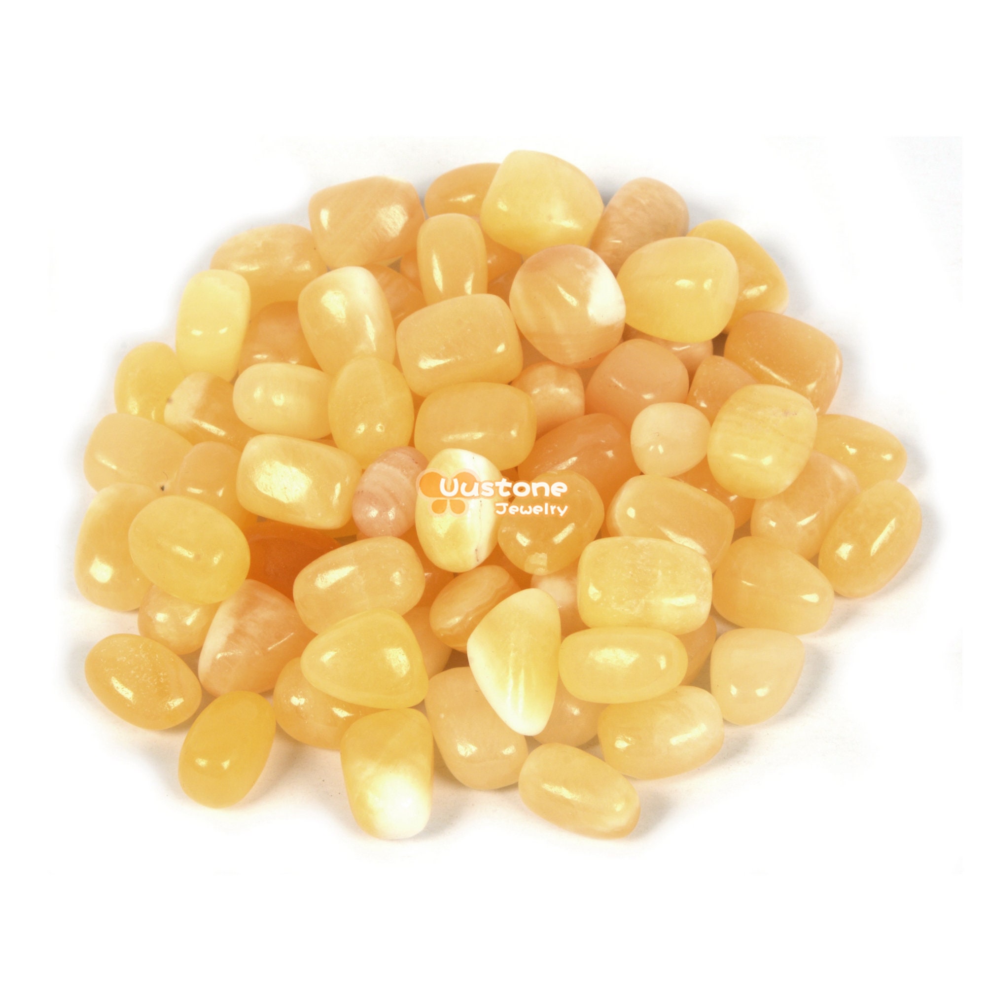 100 Grams Calcite Tumbled Polished Natural Crystal Healing Pocket Stones Rock Collection