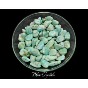 2 Medium Teal Blue Calcite Tumbled Stone For Study, Meditation #tc48