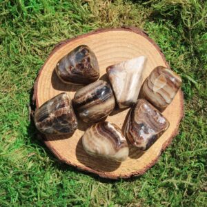 Chocolate Brown Calcite Tumbled*