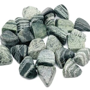 Green Zebra Calcite Tumbled Stone – Gemstone Zebra Calcite – Calcite Stone – Loose Stone – Tu1265