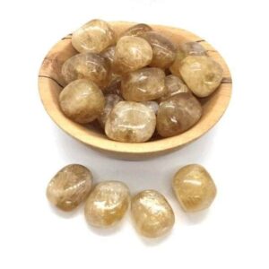 Honey Calcite Optical Tumbled Stones Smooth