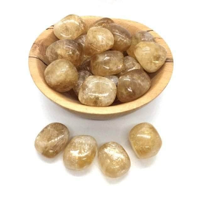 Honey Calcite Optical Tumbled Stones Smooth