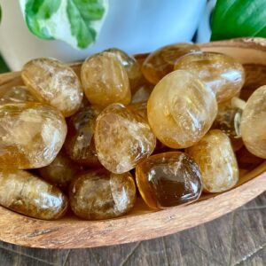 Honey Calcite Tumbled Stone | Natural Gemstone Crystal