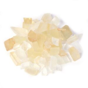 Natural Raw Calcite Chips Crushed Tumbled Stone Crystal Healing Embellishments 100 Grams