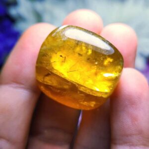 Polished Honey Calcite Crystal: Tumbled Calcite