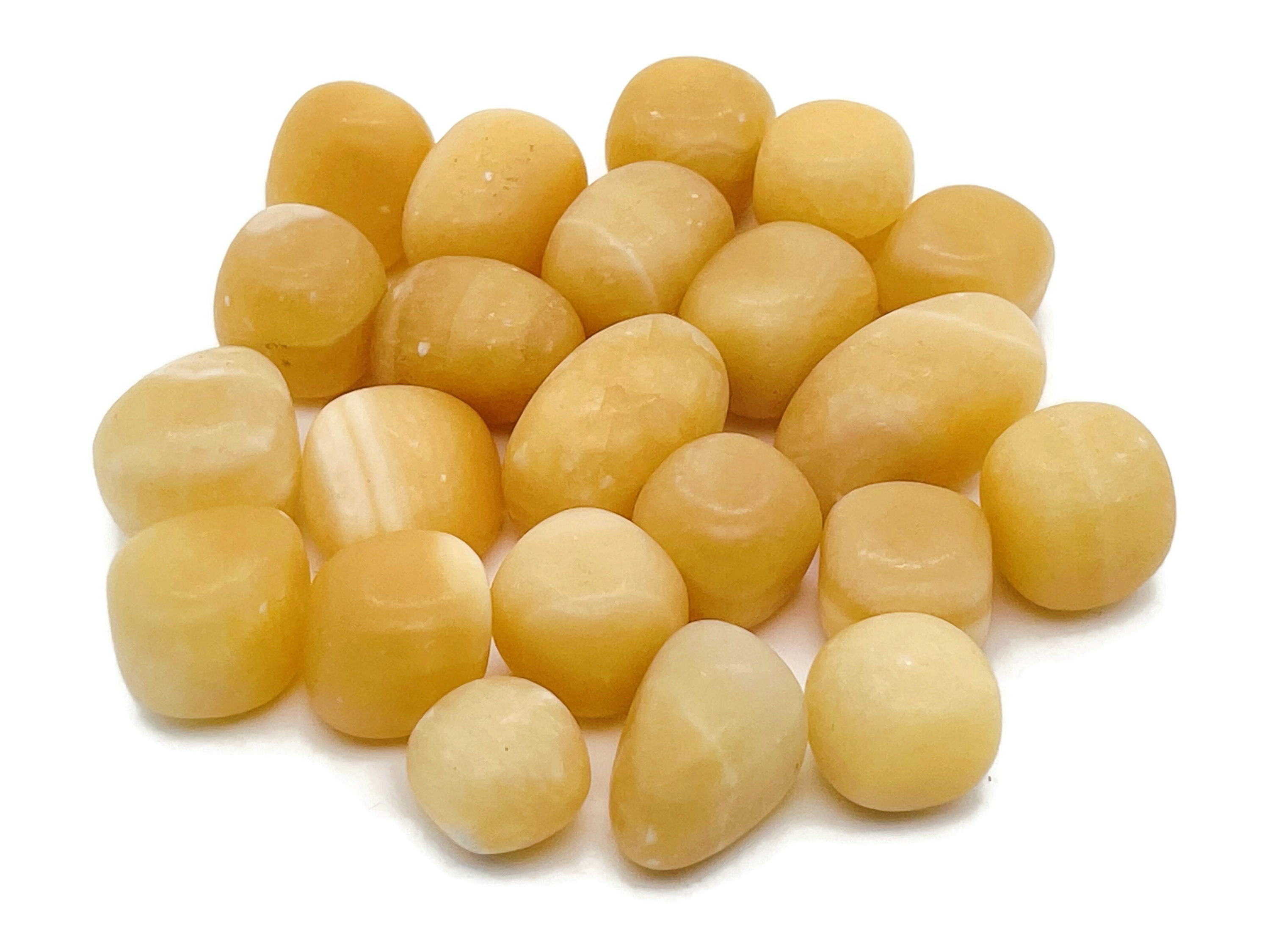 Yellow Calcite Tumbled Stone - Healing Gemstone – Calcite Stone – Tu1107