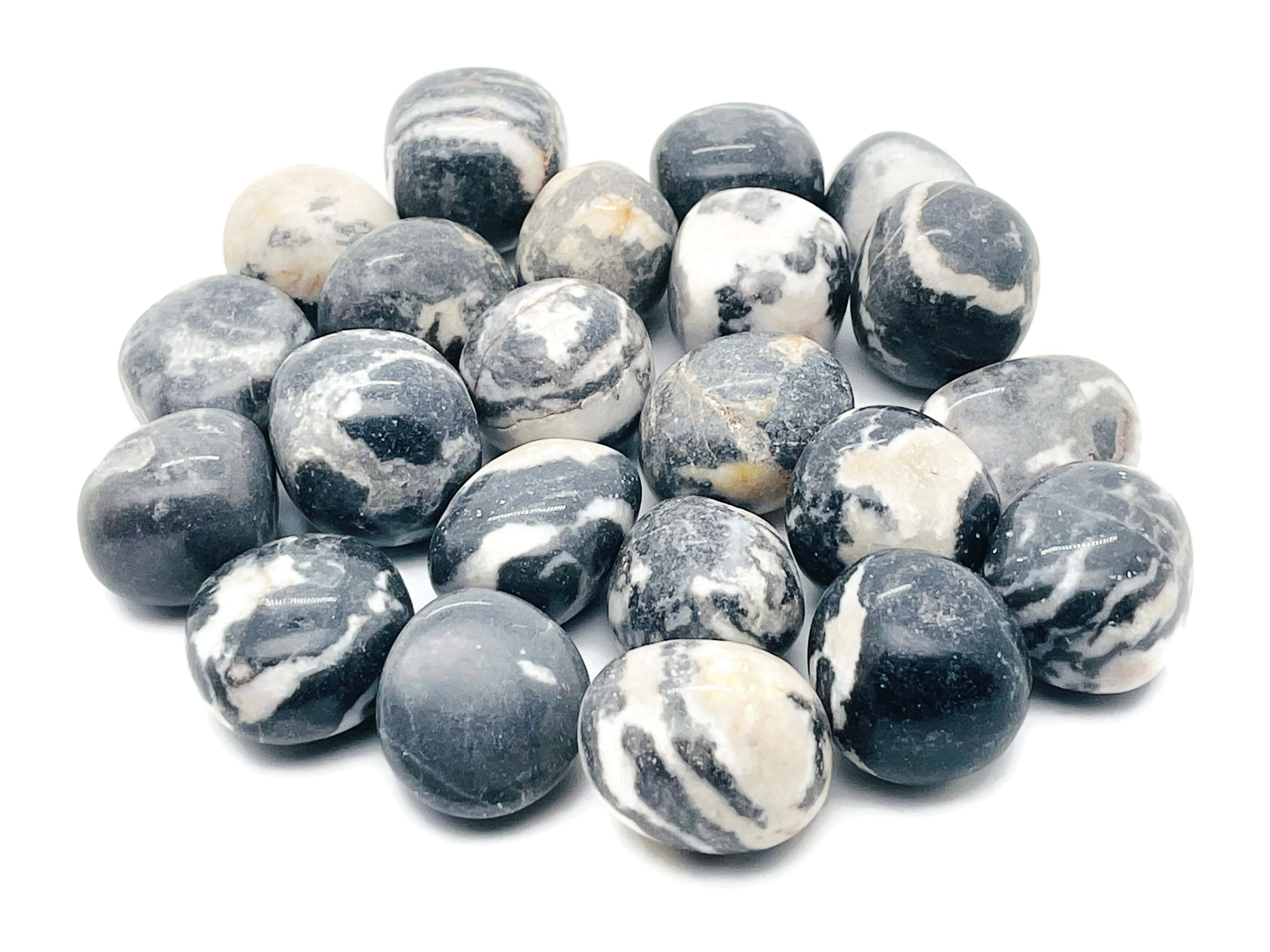 Zebra Calcite Tumbled Stone – Gemstone Zebra Calcite – Calcite Stone – Loose Stone – Tu1228