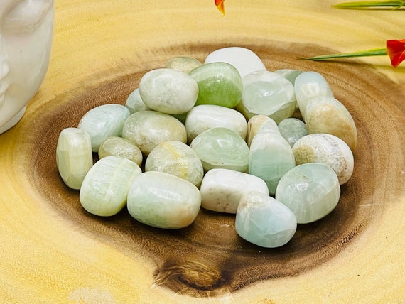 Caribbean Calcite Tumbled Stone, Polished Healing Crystals & Gemstones, Whole Sale Bulk Lot Caribbean Calcite Tumbled Stone, Polished Healing Crystals & Gemstones, Whole Sale Bulk Lot