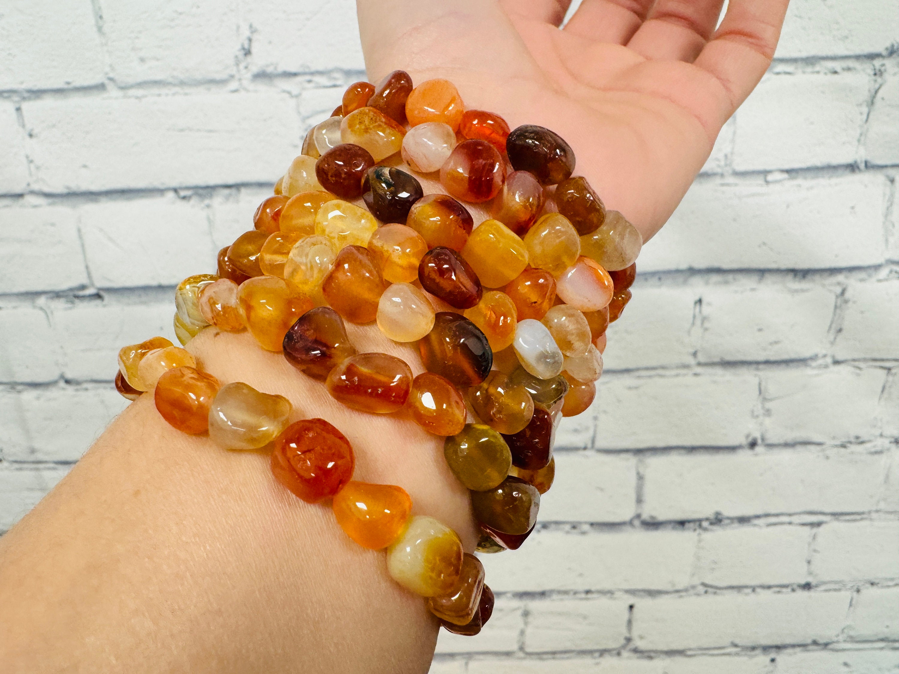 Carnelian Crystal Bracelet, Good Luck Charm Stone Bracelet, Get It As A Valentine's Gift For A Couple At Discounted Price 8mm Carnelian Crystal Bracelet, Good Luck Charm Stone Bracelet, Get It As A Valentine's Gift For A Couple At Discounted Price 8mm