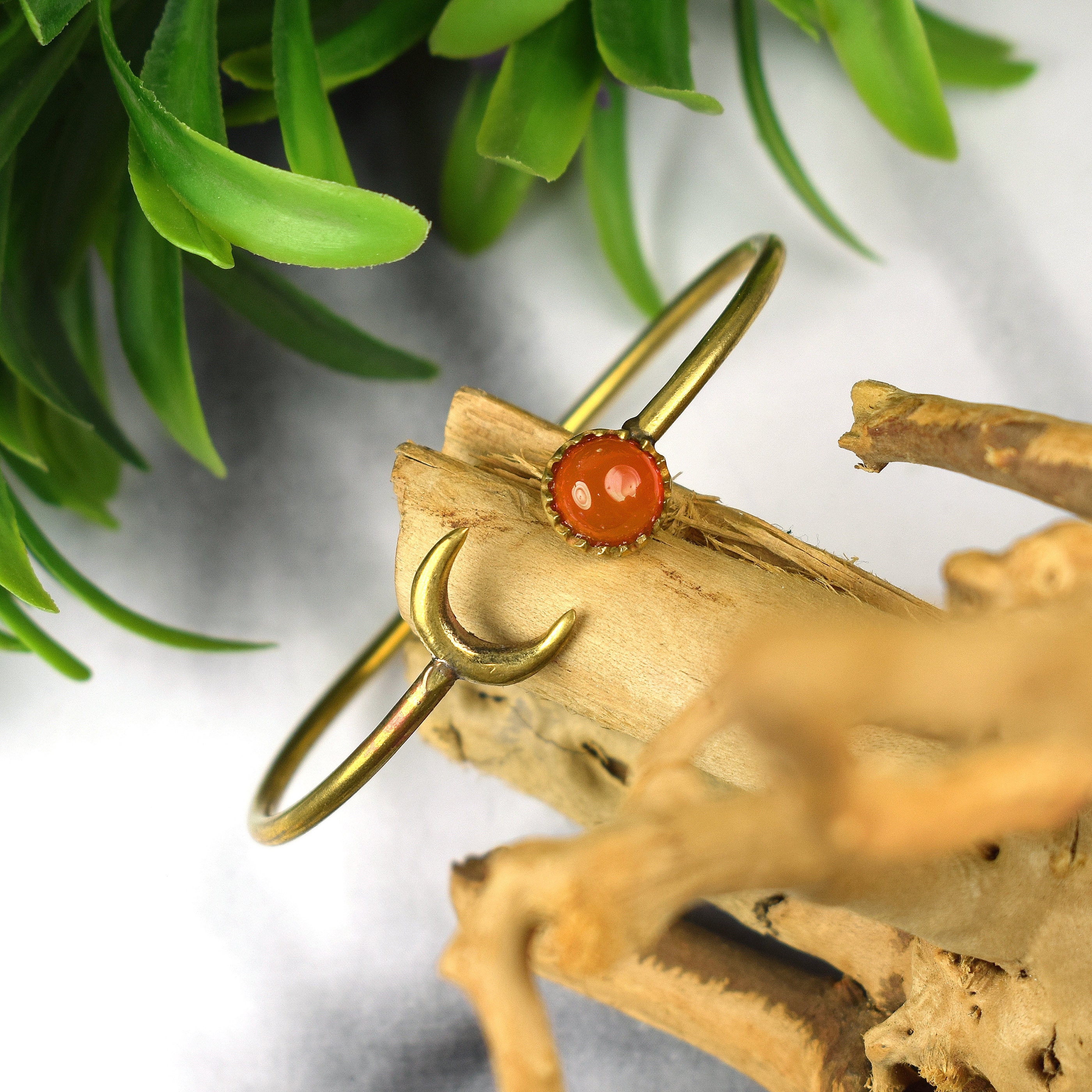 Natural Carnelian Gemstone Brass Bangle Cuff Bangle Open Bangle Moon Star Bracelet Womens Bracelet Vintage Bangle Promise Bangle Natural Carnelian Gemstone Brass Bangle Cuff Bangle Open Bangle Moon Star Bracelet Womens Bracelet Vintage Bangle Promise Bangle