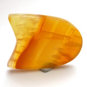 16.630 Carats Carnelian Cabochon Orange Red Free Form Handmade One of a Kind Natural Statement Jewelry Fashion Style Elegant Unique Unusual