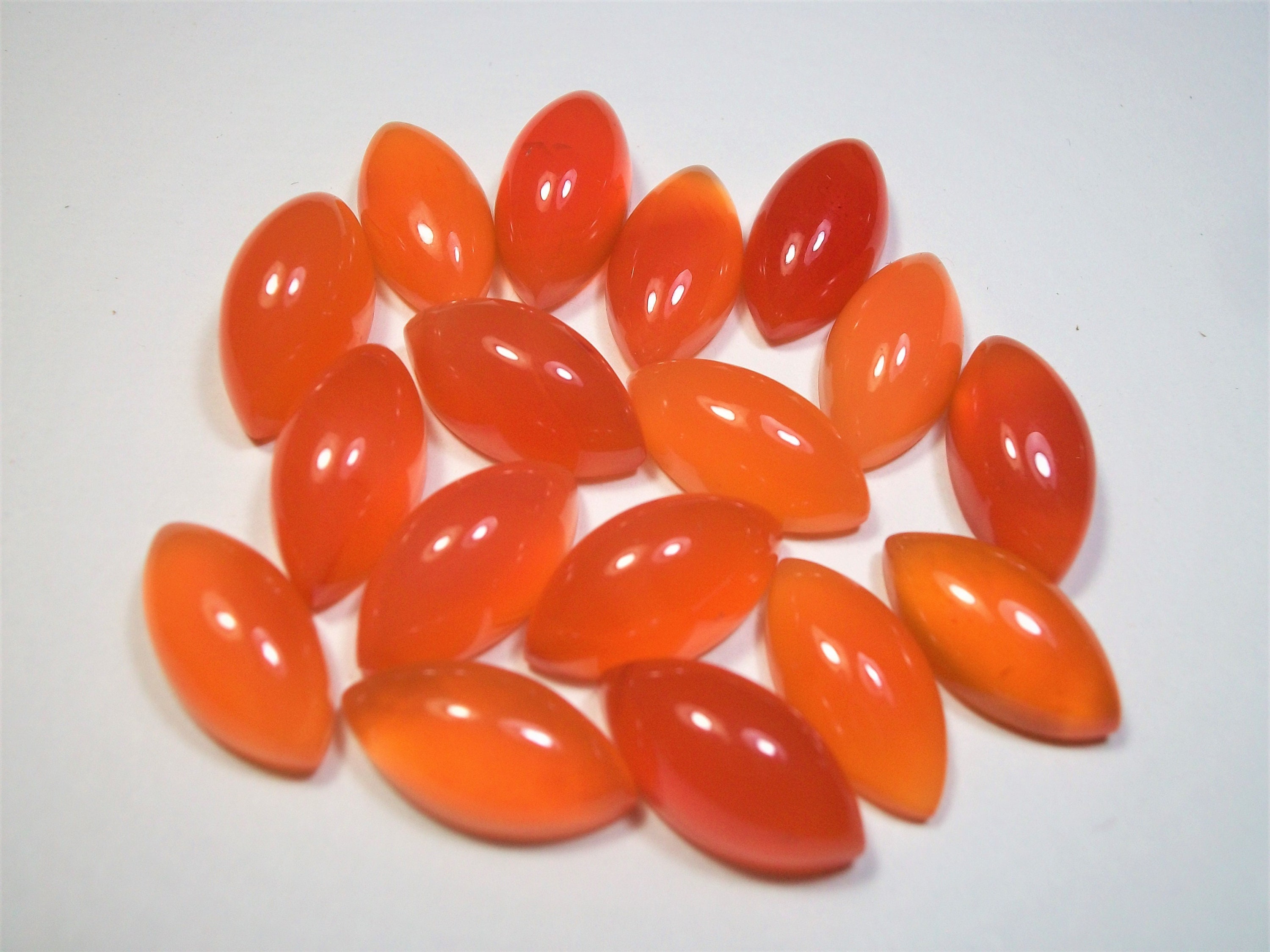 Natural Carnelian Marquise Cabochon: Handmade Gemstone For Ring,earrings,pendent,bracelets,jewelry,carving,craft,love,wedding,inlays,energy